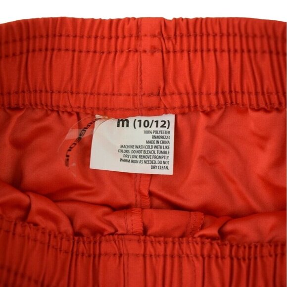 ORageous Girls Medium Ruffle Solid Boardshorts Scarlet Red NWOT - Picture 2 of 3